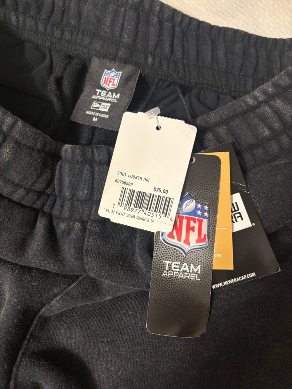 NFL Men’s Black Sweatpants Joggers